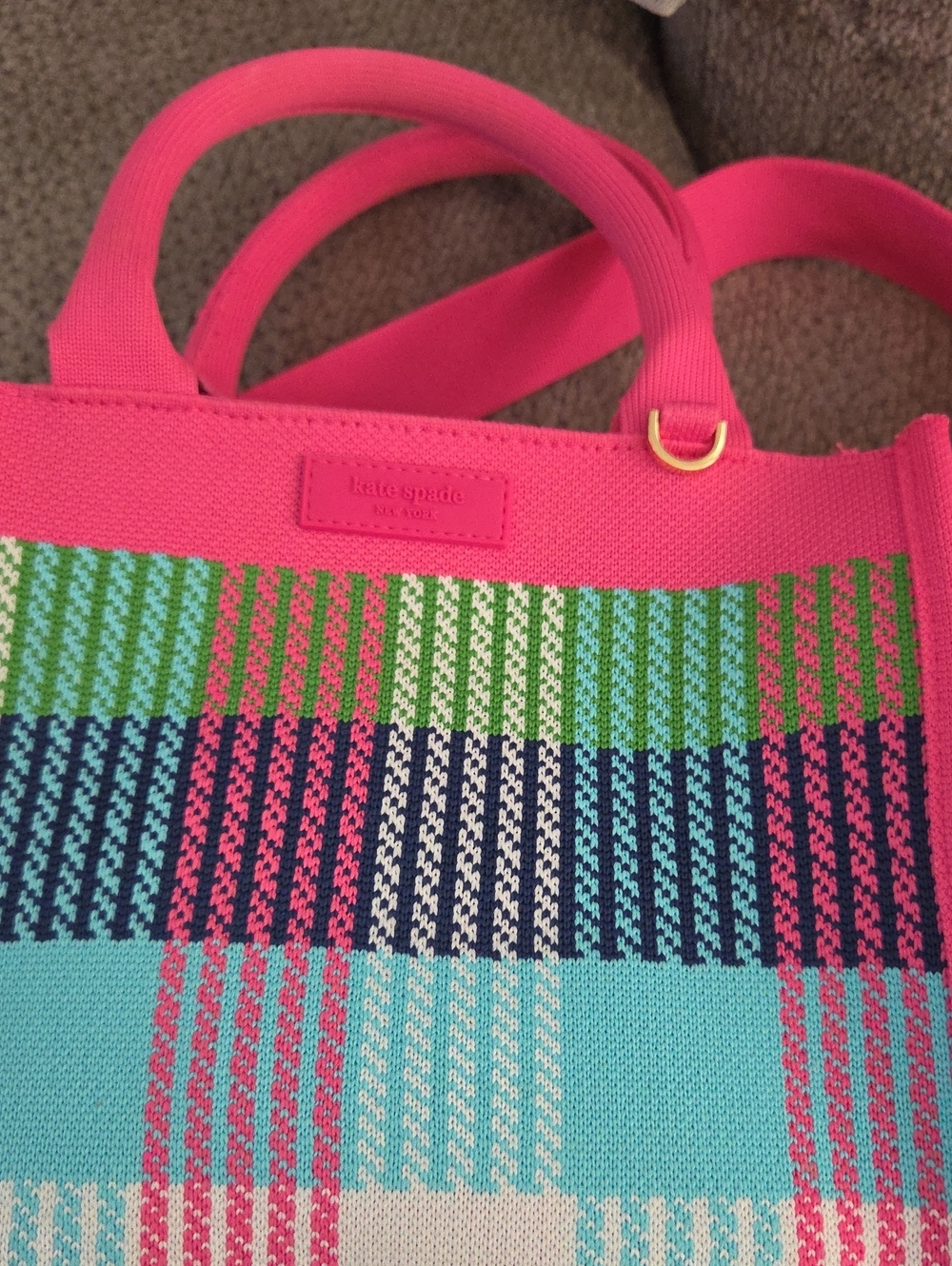 Kate Spade Limited Edition Plaid Knit Crossbody Bag - - Picture 9 of 17